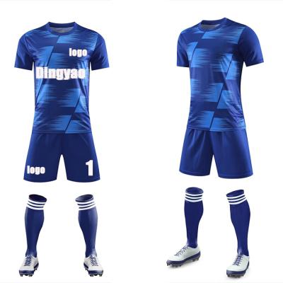 China Quick Dry Breathable Comfortable High quality custom soccer kits mens football uniform soccer jersey for the whole team for sale