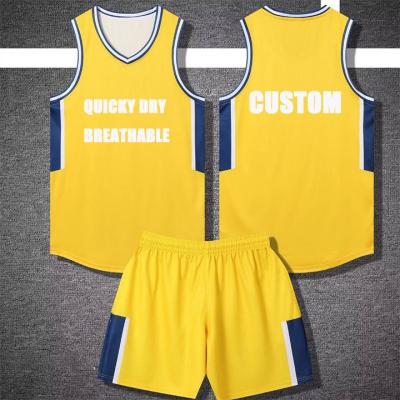 China Anti-Bacterial Reasonable price college sublimated basketball uniforms designs color combination custom team basketball jersey for sale