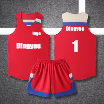 China Anti-Bacterial Breathable comfortable reversible basketball jersey custom logo uniforms sublimation basketball uniform for sale