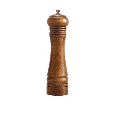 China Viable Wholesale Natural Wood Manual Salt Pepper Mill for sale