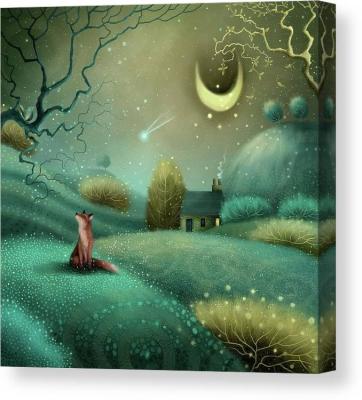 China Classic Aromatic Wall Art Evening Song Painting Artwork Modern Animal Canvas Print of Nest for sale