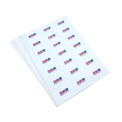 China KY-202205114 waterproof a4 inkjet sticker custom bulk custom paper labels A4 inkjet sheets label sticker for sale