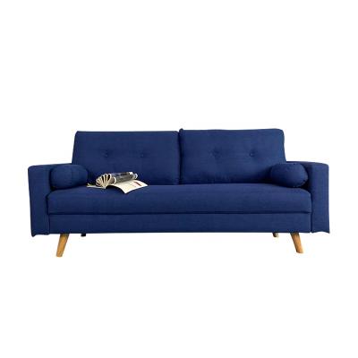 China Home Furniture Living Room Sofa Modern Chesterfield Sofa Hot Sale Soft Fabric Wooden Legs Two Seat European Amazon Style for sale