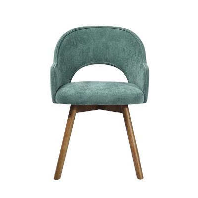 China Hot Sale High Quality Solid Wood Wooden Leg Dining Chairs For Green for sale