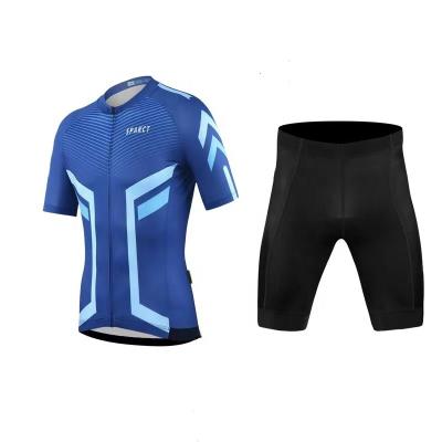 China Breathable Cycling Shirt Italy Ink Sublimated Short Sleeve Cycling Jersey Set Mens for sale