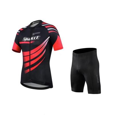 China Breathable Bike Wear Cycling Team Shorts And Jersey Mens Short Sleeve Cycling Sets for sale