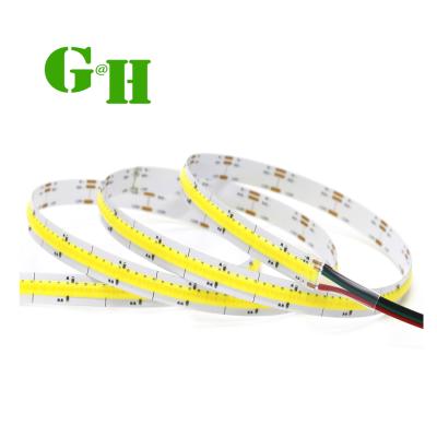 China Hotel COB Light TDC 3000K 6000K COB LED Strip DC12V DC24V Indoor Lighting Two Color Cuttable Flexible COB LED Strip Cabinet Light for sale