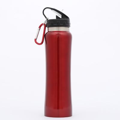 China Sustainable 350ml 500ml 750ml Vacuum Insulated Double Wall Stainless Steel Water Bottle With Straw for sale