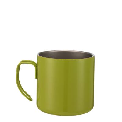 China Sustainable Double Wall Keep Reusable Insulated Metal Stainless Steel Custom Camping Mug for sale