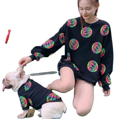 China 2021 viable small and medium fashion pet clothes dog parent-child clothes for sale