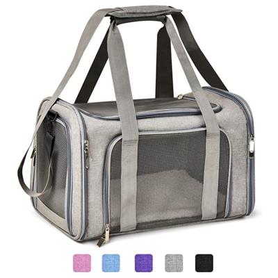 China 2021 Wholesale Breathable China Factory Animal Backpacks Pet Cages Multicolor Car Pet Bag for sale