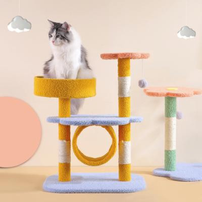 China The latest 2021 international station hot selling small cat tree pet products viable for sale