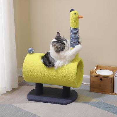 China New Arrival Solid Color Interactive Modern Cat Sustainable Animal Climbing Tree for sale