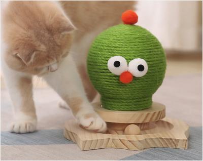 China 2021 Viable The International Station Sells The Latest Cartoon Cat Scratch Board Cat Toys Cat Scratch Ball for sale