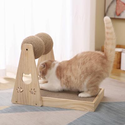 China 2021 Viable China Factory Pet Toy Cat Toy Cardboard Cardboard Scratcher Wholesale Interactive Cat Scratch Board for sale