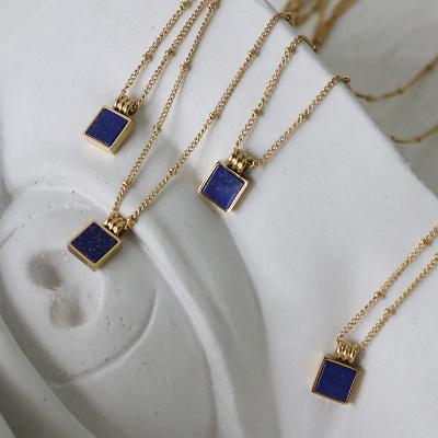 China RFJEWEL 2021 FASHIONABLE New Arrivals Diamond William Sapphire Necklace 18k French Gold Plated Color For Women for sale