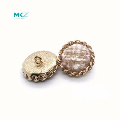 China Zinc Alloy Overcoat shank 34L 25.4mm Round Metal Buttons for sale