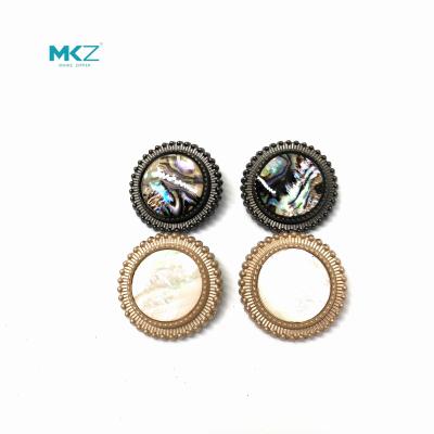 China Irregular Zinc Alloy Clothing 32L 16mm Metal Shank Buttons for sale