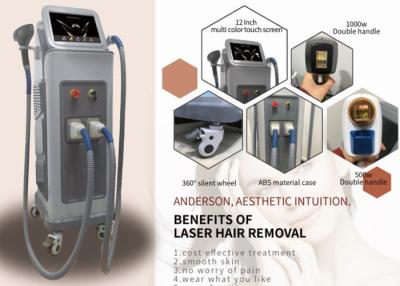 중국 효과적인 고통이 없는 안전한 808nm 다이오드 레이저 털 제거 기계 두배 핸들 소편 판매용
