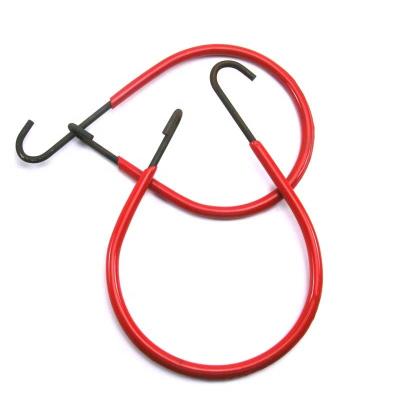 China Heavy industry 5.0mm high carbon steel metal hanger s pear shaped hook with dip plastic coated in red for agriculture indutry use widely for sale