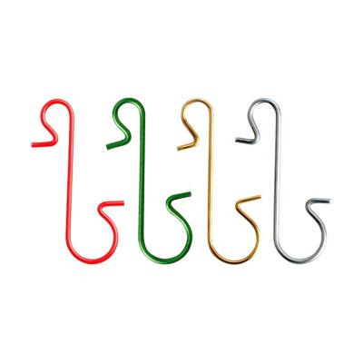 China CNglam Automotive Industry Metal Christmas Hanger S Shaped Decrative Clothes Hang Hook For Christmas Supplies Pack 150pcs Gold Green Silver Red for sale