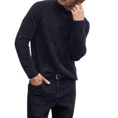 China wholesale custom made warm Anti-wrinkle men crewneck sweaters knit sweater cashmere sweater for sale