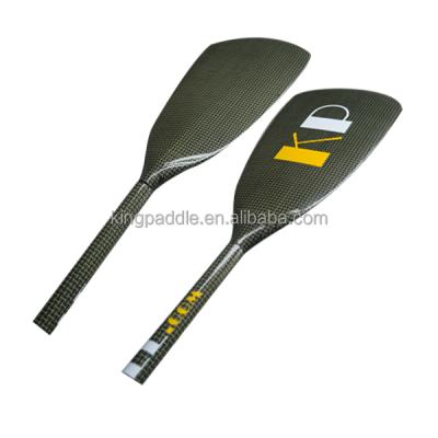 China Ergo Palm / Tahiti / Oval Handle Kingpaddle OC-02 Stroke Or Solo Carbon Canoe Outrigger Paddle for sale