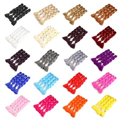 China High Quality Straight Synthetic Yaki Hair Crochet Braids Jumbo Braid Hair Braiding Hair Extensions for sale