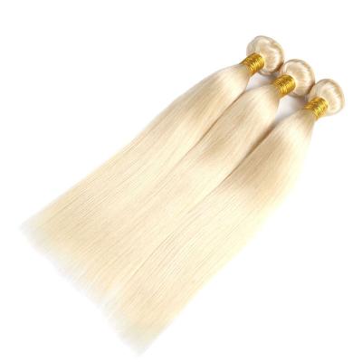 China India Good Quality Blonde Hair Weaves So Nice Blonde Hair Weave , Straight Weave Hair Blonde 613 Virgin Hair for sale