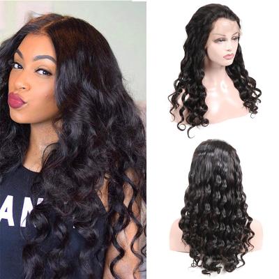 China Can Be Bleached Top Quality Malaysian Loose Wave Lace Front Human Hair Wigs For Color Women for sale