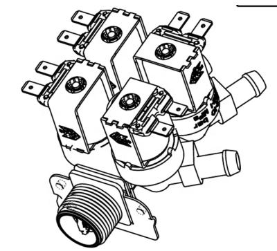 China 33890126G Household LG Washing Machine 4 Way Drain Valve Solenoid Water Inlet Valve for sale