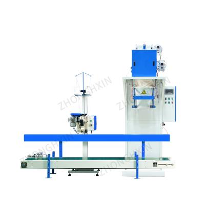 China Semi Automatic Stability Sandbag Filling Machine Double Bucket For Mix Package Shaping/Filling/Sealing Packing Machine 25 Kg 50 Kg for sale