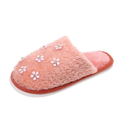 China 2021 Fashion Trend New Style Cotton Slippers Women's Wholesale Home Slippers Plush Soft Bottom Warm Slippers for sale