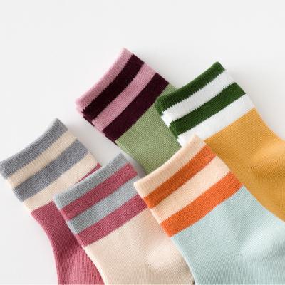 China 2021 New Stripe Color Boy Girls Warm Sport Boys Socks Running Comfortable Breathable Comfortable Breathable Baby Socks (Old for sale