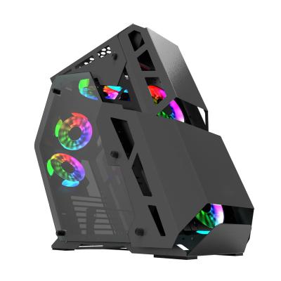 China With fan wrap factory direct cheap cpu cabinet vertical cpu cabinet pc gamer computer case for sale