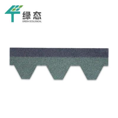 China Contemporary Chinese Green Mosaic Asphalt Roofing Shingles for sale