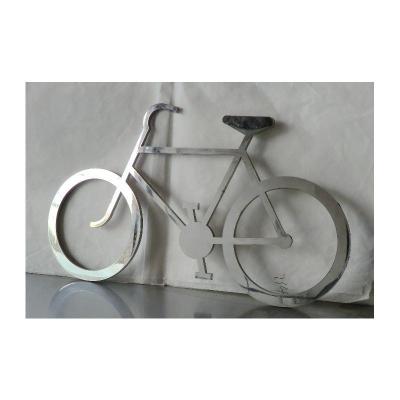 China Japan Decoration Crafts Factory Metal Bike Shape Stainless Steel Custom Bicycle Artware for sale