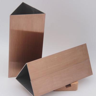 China Stainless Steel Triangle Stainless Steel Trim Brushed Furniture Trim Gold Tile Trim for sale