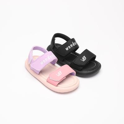 China Thermal Children's Letter Sandals 2023 Summer New Boys and Girls' Simple, Lightweight, Comfortable Sports Sandals Baby Beach Shoes for sale