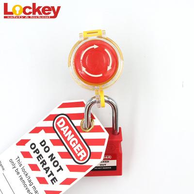 China Durable Power Button Lockout Emergency 22mm Switch Push Button Stop Lockout for sale