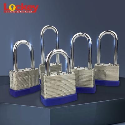 China Loto Waterproof Laminated Heavy Duty Laminated Padlock Metal Iron Steel Lock Padlock Occupational Safety Products for sale