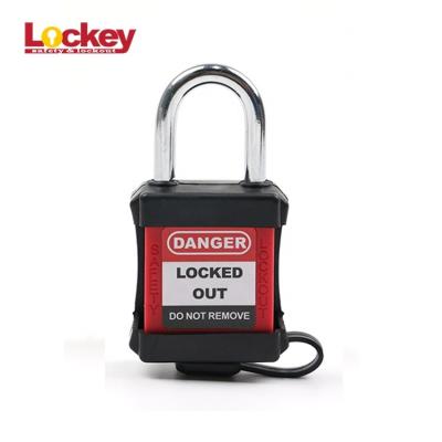 China ABS Steel Shackle Security Padlock and Tempered Steel Nylon Popular Durables with Black Dustproof Cover for sale