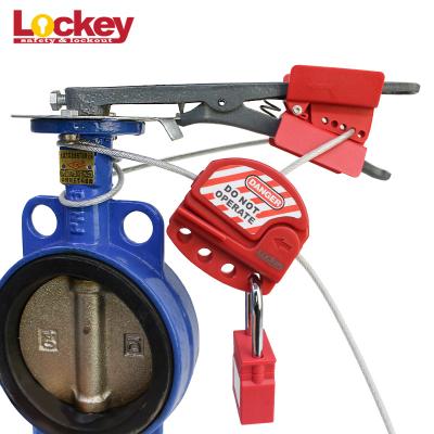 China For Locking All Kinds Of Butterfly Valves PA Adjustable Nylon Cable Butterfly Valve Industrial Lockout Devices for sale