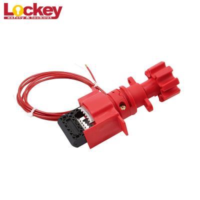 China Large Durable Universal Valve Lockout With Coated Cable-Using Cable Fixing For Gate Valves for sale