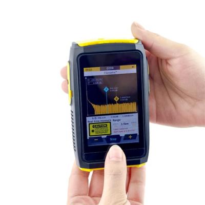 China FTTx systems; Fiber testing mini 80km portable fiber otdr touch screen otdr 1550nm fiber optic otdr mini portable tester with opm vfl led for sale