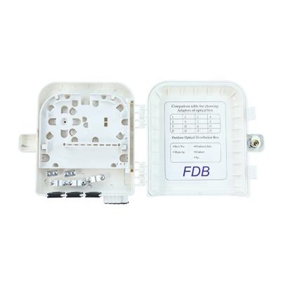 China FTTH Network Fiber Distribution Box FTTB FTTX 8 Cores FDB PC/ABS FTTH Fiber Optic Terminal Box for sale