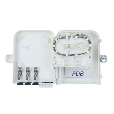 China FTTH Network Fiber Distribution Box FTTB FTTX 8 Cores FDB PC/ABS FTTH Fiber Optic Terminal Box for sale