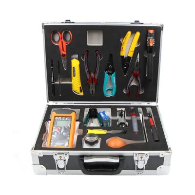 China FTTH Fiber Optic Tool Kit Box With Fiber Cable Construction Toolkit High Performance Fiber Optic Construction Tool Kit Optional for sale