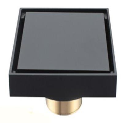 China Modern Brass Tile Insert Bathroom Drain Shower Anti-odor Square Floor Drain for sale