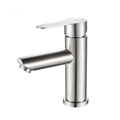 China Thermostatic Single Hole Bathroom Faucet Mixer Tap Stainless Steel Basin Faucets Hot And Cold Water for sale